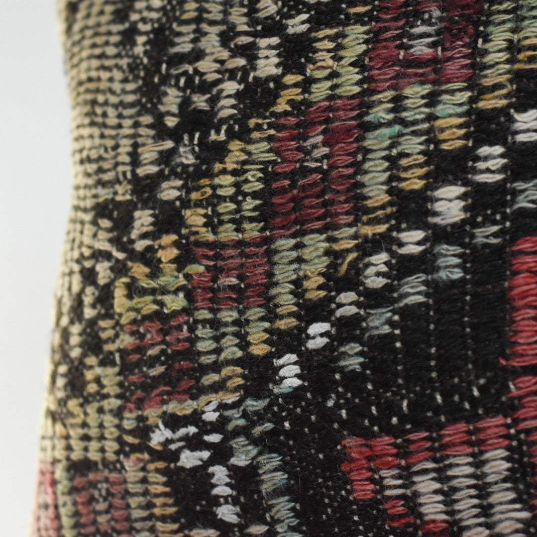 18x18 Boho Kilim Pillow Cover, Sea
